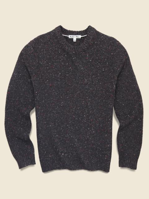 Donegal Wool Sweater - Pinot Noir