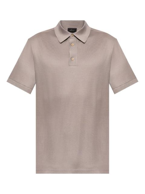 silk polo shirt