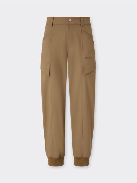 Technical cotton cargo trousers