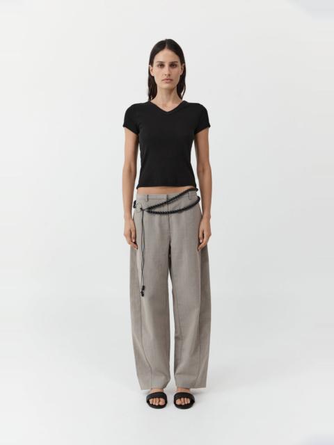 Organic Cotton V Neck Tee - Jet Black