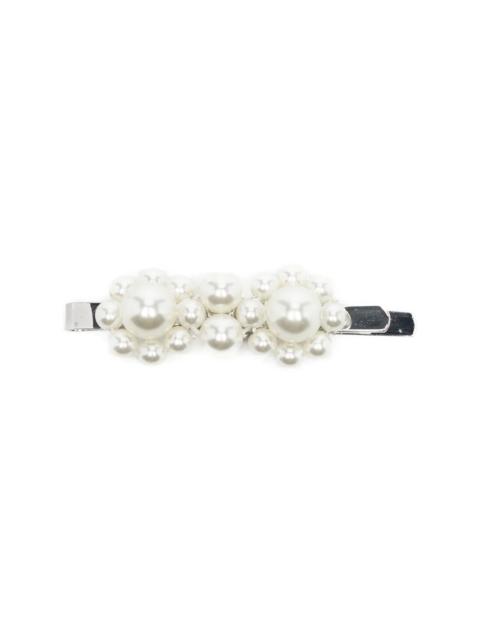 LARGE FLOWER HAIR CLIP - PEARL