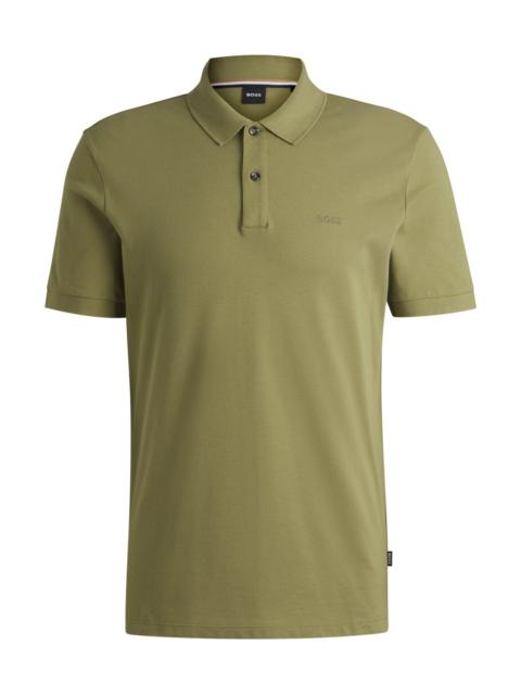 PALLAS REGULAR-FIT POLO SHIRT IN COTTON WITH EMBROIDERED LOGO
