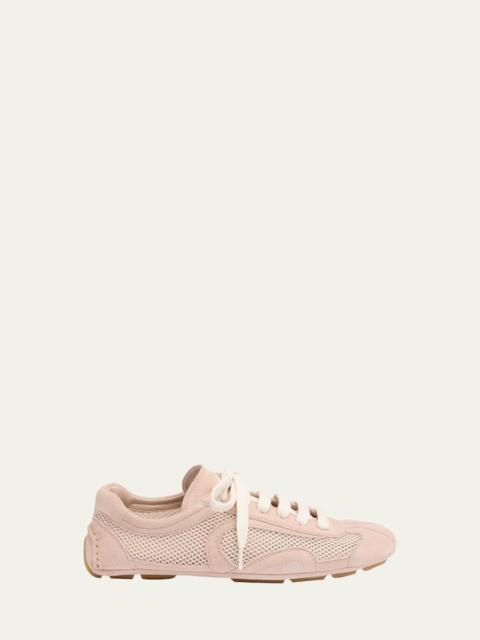 Monte Carlo Leather And Mesh Low-Top Sneakers
