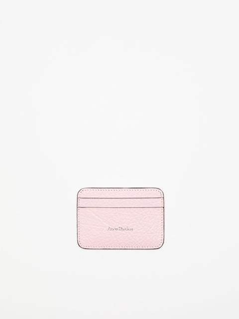 Leather card holder - Powder pink