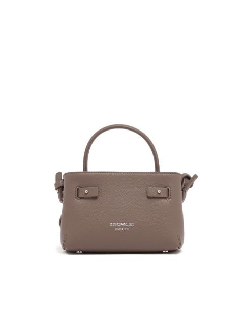 knotted top-handle satchel