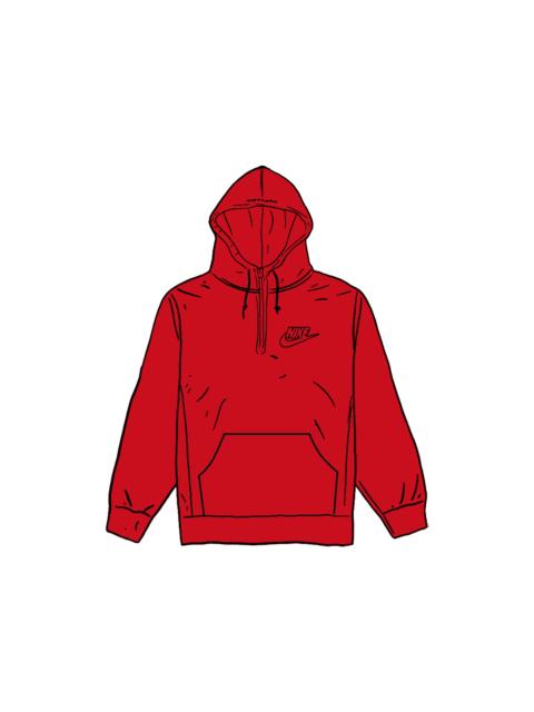 Supreme Nike Half Zip Hooded Sweatshirt Red