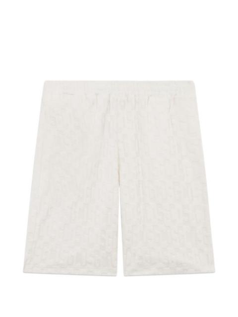 monogram-patterned shorts