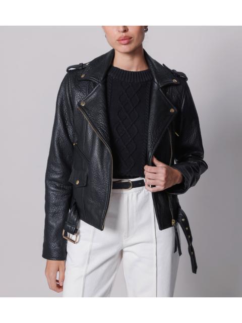 ASHER LEATHER JACKET | BLACK