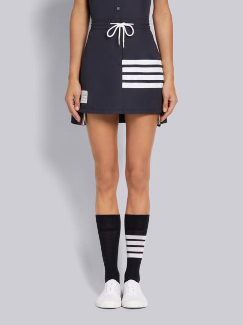 Navy Flyweight Tech 4-Bar Pleated Mini Skirt