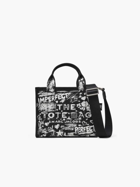 THE PUNK SCRIBBLE CANVAS SMALL TOTE BAG