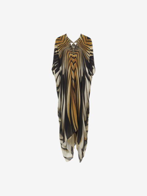 Kaftan with Ray of Gold print