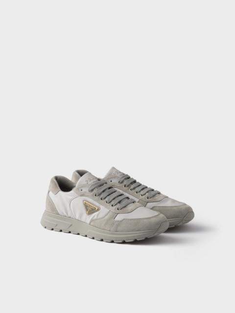 Prax 2.0 Re-Nylon and suede sneakers