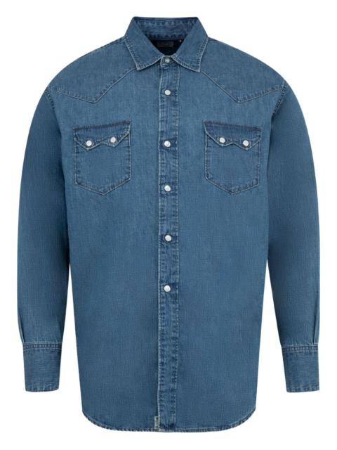 Western-yoke denim shirt