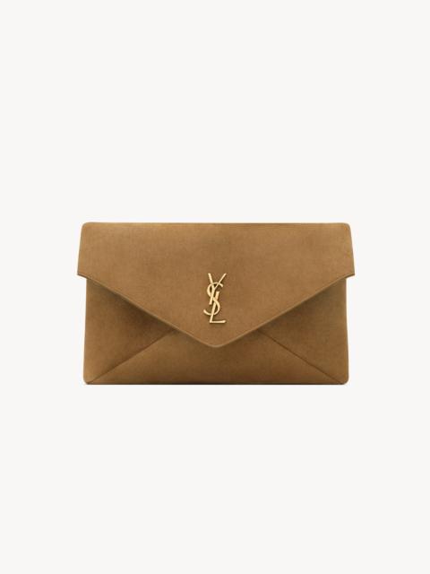 CASSANDRE LARGE ENVELOPE POUCH IN SUEDE
