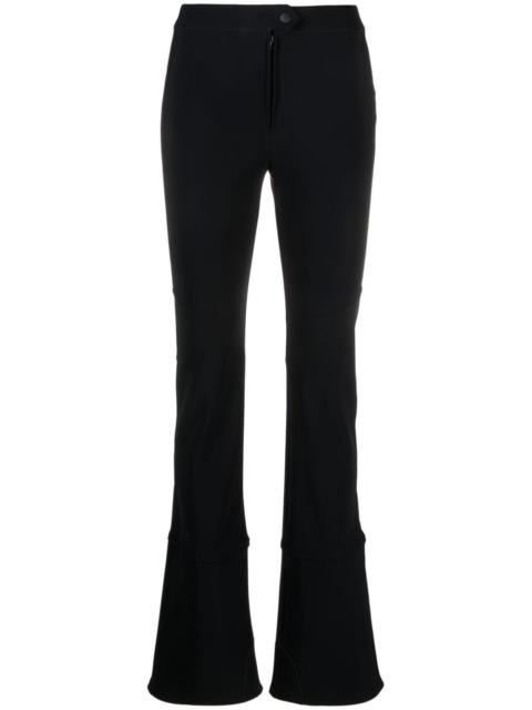 high-waist flared trousers