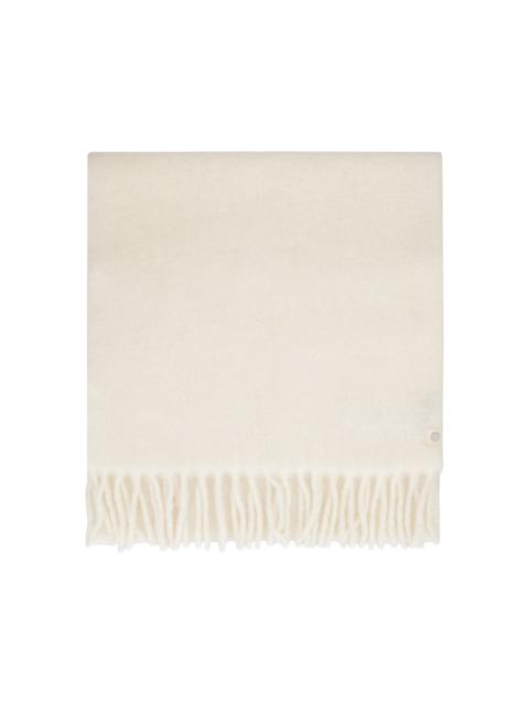 fringed alpaca wool-blend scarf