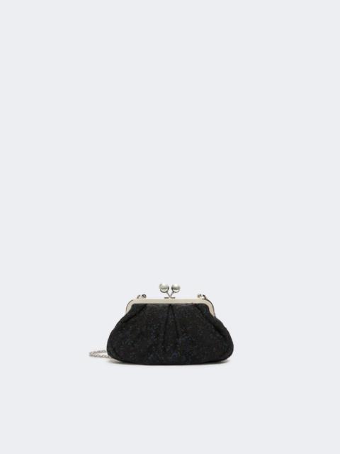Small wool bouclé Pasticcino Bag - BLACK