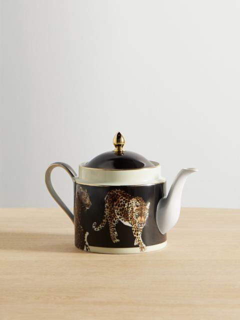 Printed Porcelain Tea Pot