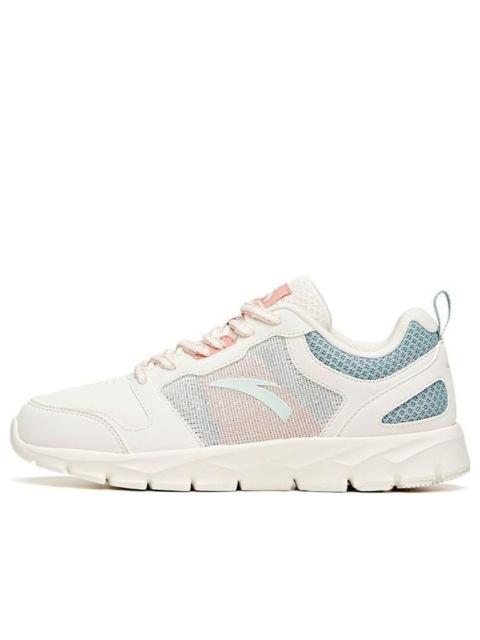 (WMNS) ANTA Running Series Sneakers Leather 'White Pink Blue' 92625512-41