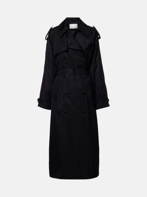 Veyron double-breasted twill trench coat