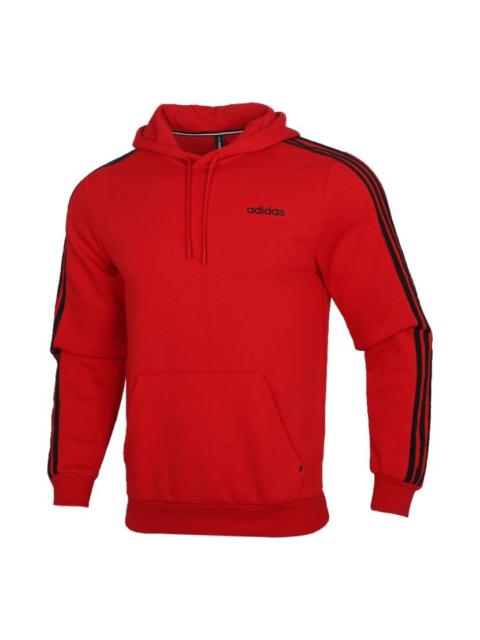 adidas neo Athleisure Casual Sports hooded Pullover Red GJ8910