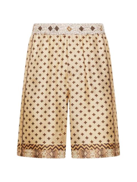 Aloe geometric jacquard shorts