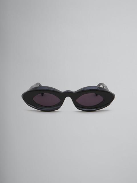 BLACK DARK DOODAD SUNGLASSES