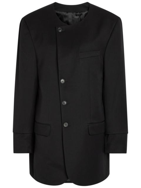 Bettter Oversized Wool-blend Mini Blazer Dress