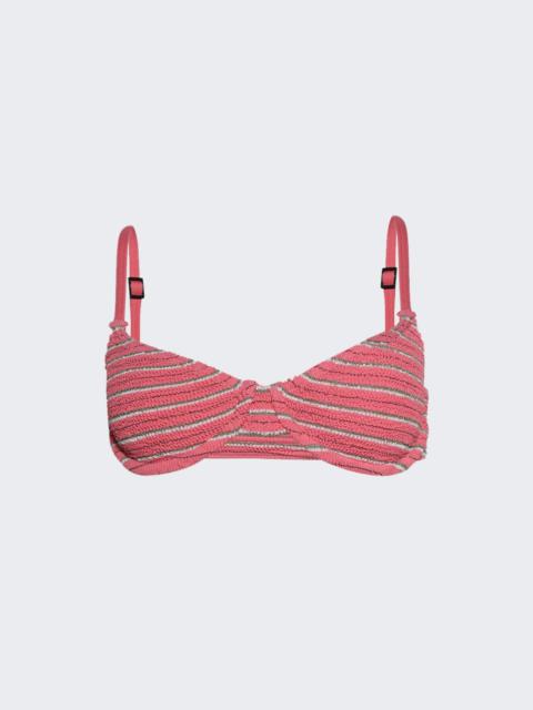 Gracie Balconette Bikini Top Watermelon Stripe