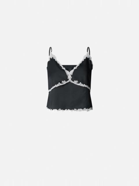 TOP WITH LACE INSERTS