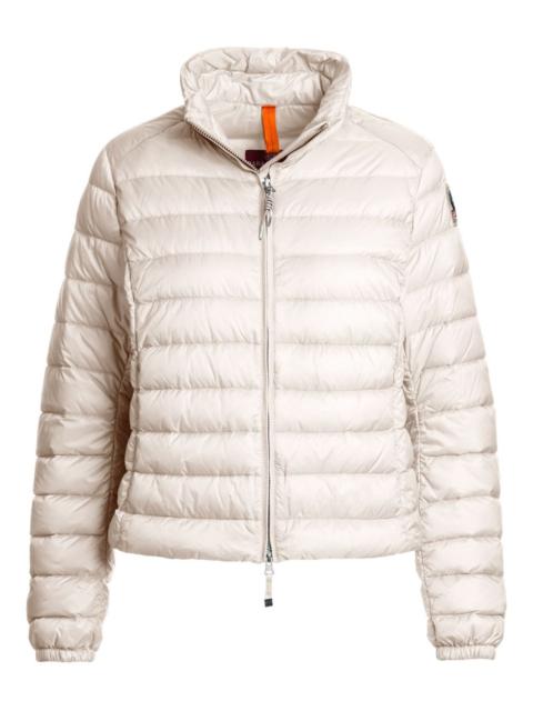 high-neck quilted jacket