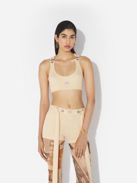 THE BEIGE GAULTIER PATCH BRA