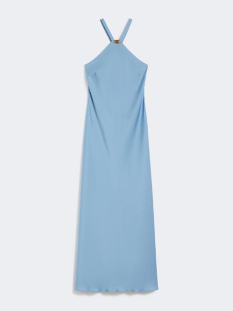 Lightweight satin dress - LIGHT BLUE