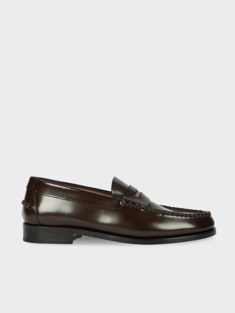 Dark Brown Leather 'Lido' Loafers