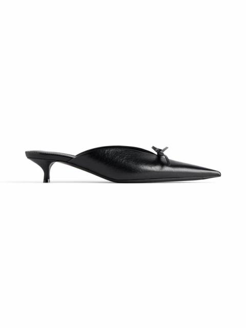 Women's Knife Bow 40mm Mule in Black