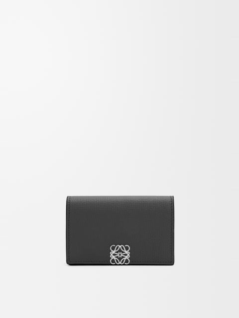 Anagram business cardholder in pebble grained calfskin
