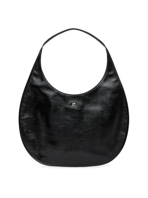 Black Holy Naplack Leather Tote