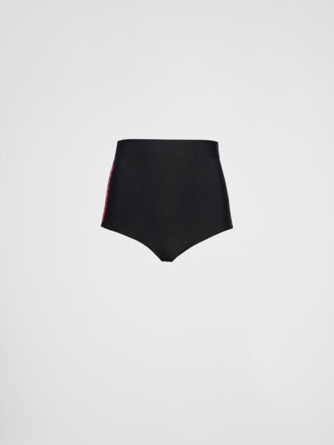 Stretch jersey swim shorts