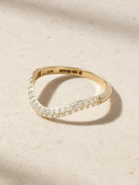 Anjelica 14-karat Gold Diamond Ring