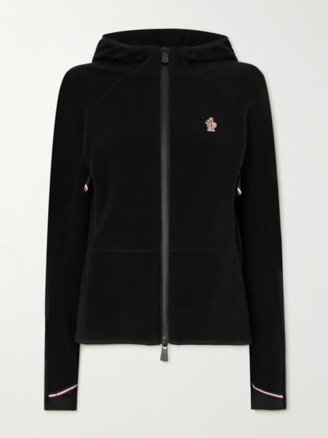 Appliquéd Hooded Fleece Jacket