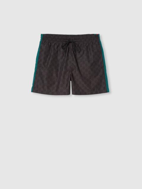 GG jacquard nylon swim shorts