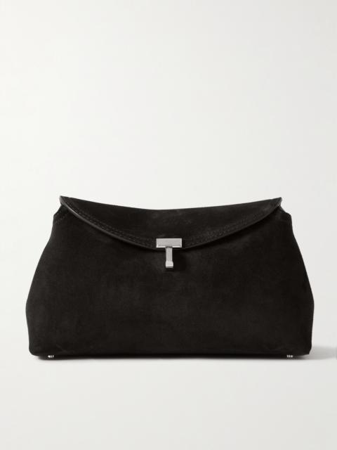T-lock Suede Clutch