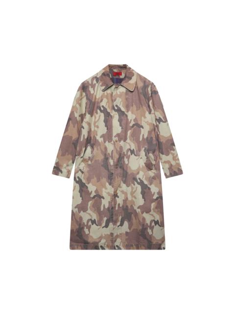 424 Reversible Light Trench Coat Camo