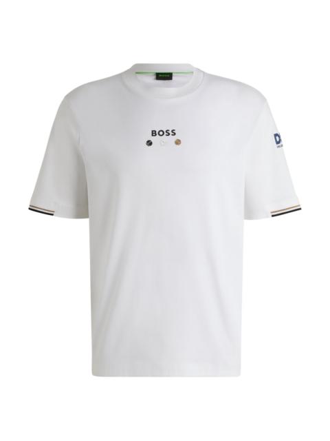 PIMA-COTTON T-SHIRT WITH TENNIS BALL GRAPHICS