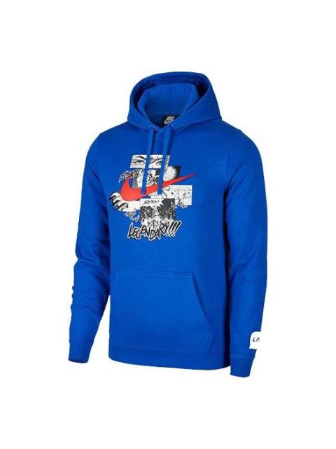 Men's Nike x LPL Crossover League Hooded Long Sleeves Blue CW4329-474
