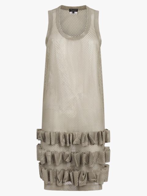 MESH SINGLET DRESS | KHAKI