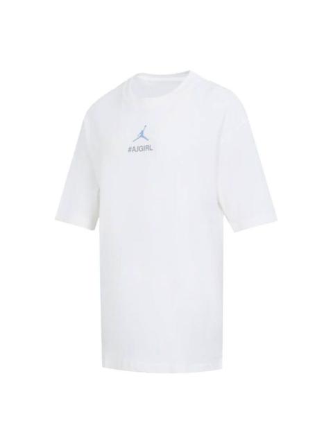 (WMNS) Air Jordan Logo T-shirt 'White' FV0165-100
