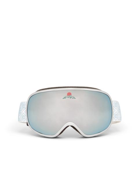 Silver & White Gradient Ski Goggles | Casablanca Paris