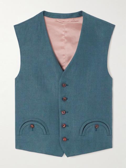Feral Herringbone Linen Vest