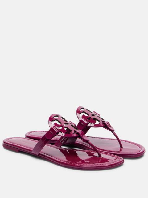 Miller patent leather thong sandals
